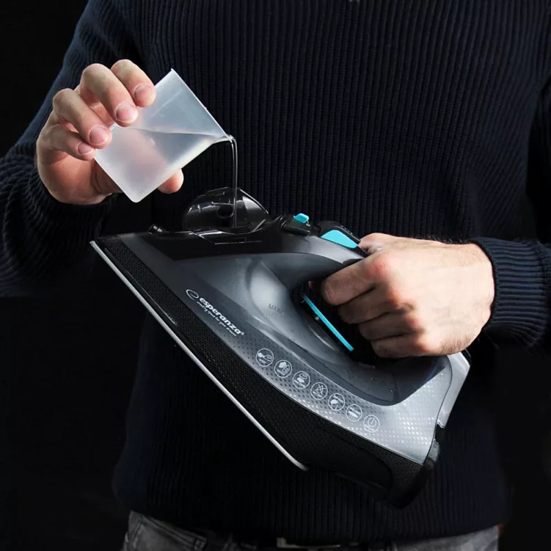 Esperanza EHI010 Steam iron Ceramic soleplate Grey, Black 2600 W
