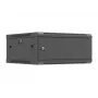 Wall-mounted 19 inch network cabinet LANBERG 4U 600×600 mm, black
