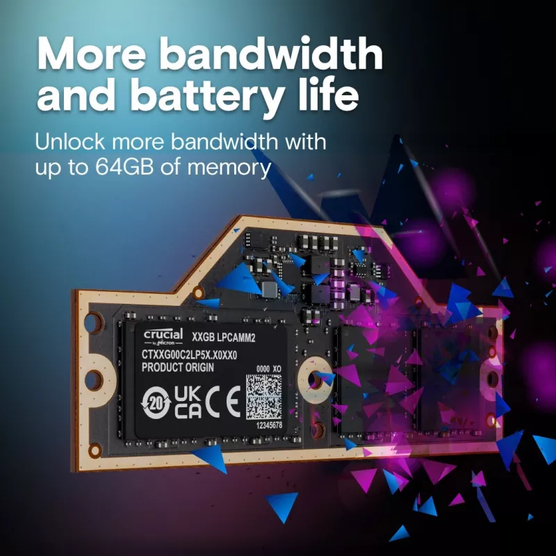Notebook memory DDR5 LPCAMM2 64GB/7500 LPDDR5X