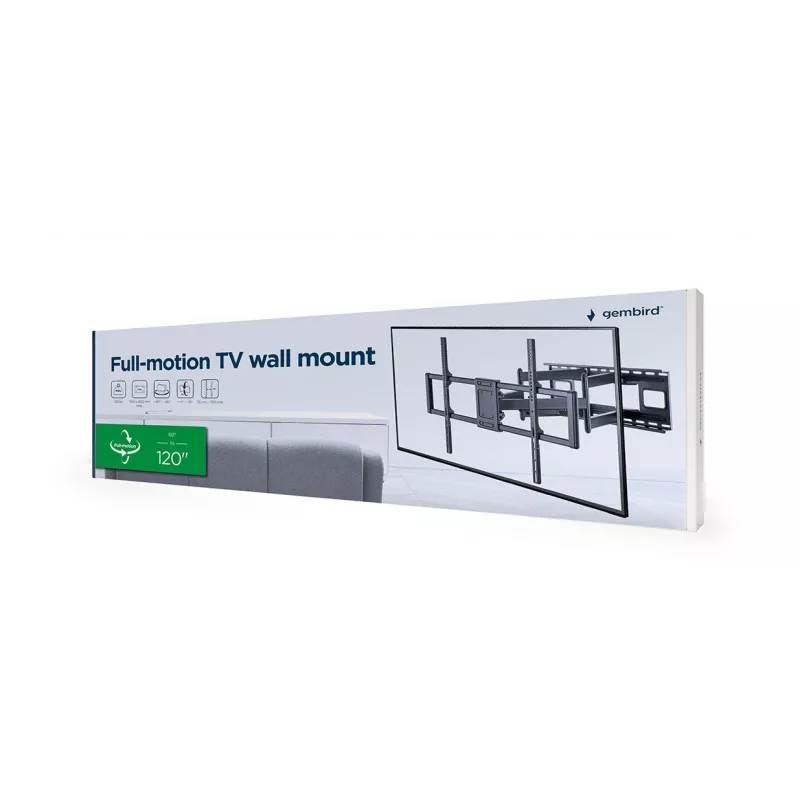 Gembird WM-120 pc(s)-01 TV mount/stand 3.05 m (120) Black