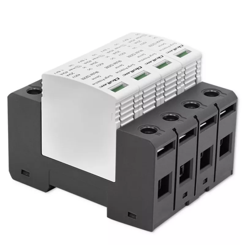 Surge protector QOLTEC 52588 AC 4P 420V T2 C — 4-pole AC surge arrester, 420 V, Type 2