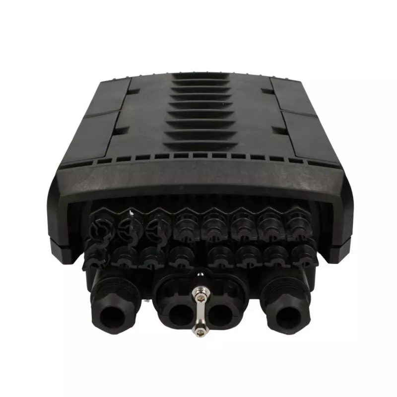 Fiber optic terminal box Extralink POLA 16-core, ABS housing, black