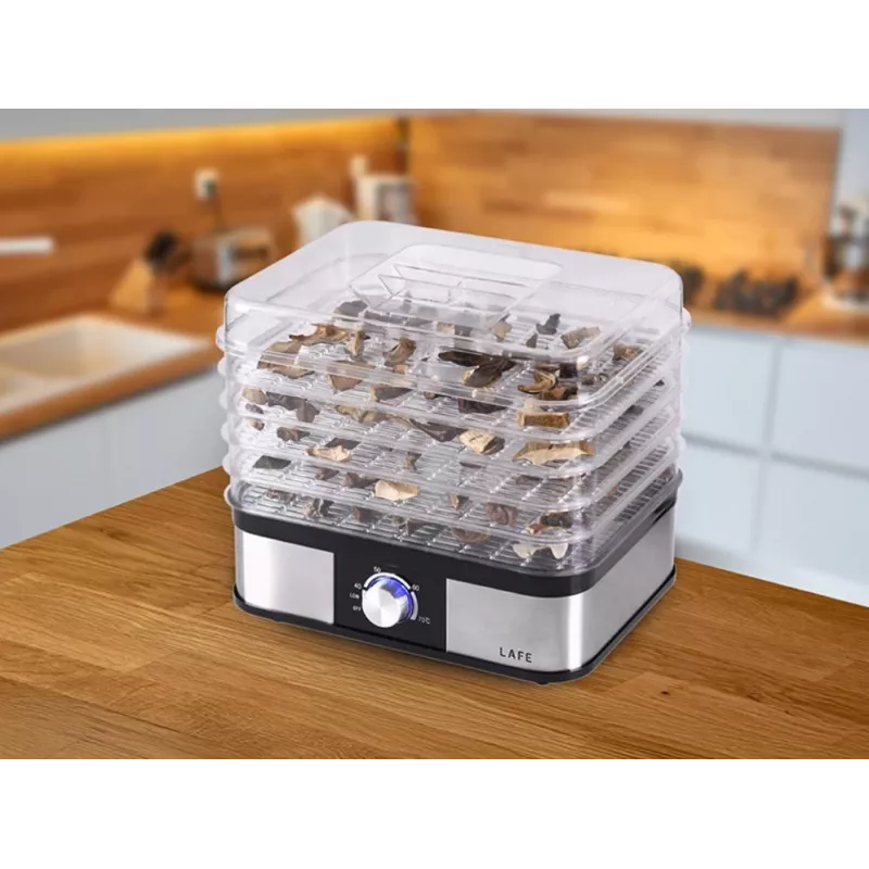 Food Dehydrator LAFE LAFPAR47689 with 6 Trays and Adjustable Temperature