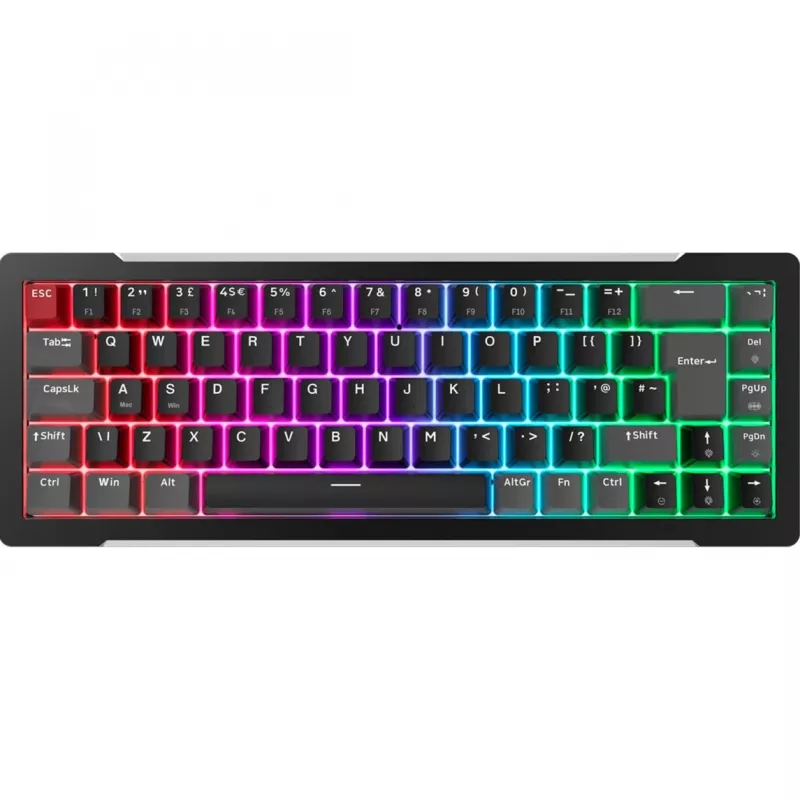 MGA-68, Gaming Keyboard black, DE-Layout, Hejin Magnetic Yellow