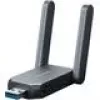 Wireless USB Adapter MERCUSYS MA37BEH — High Gain Wi-Fi 7 (BE6500) USB-C/USB-A compatibility