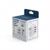 Travel adapter GEMBIRD TPA-EU2A1C15-01-W — 15W, Type E plug, 2× USB-A + 1× USB-C, 100–250V