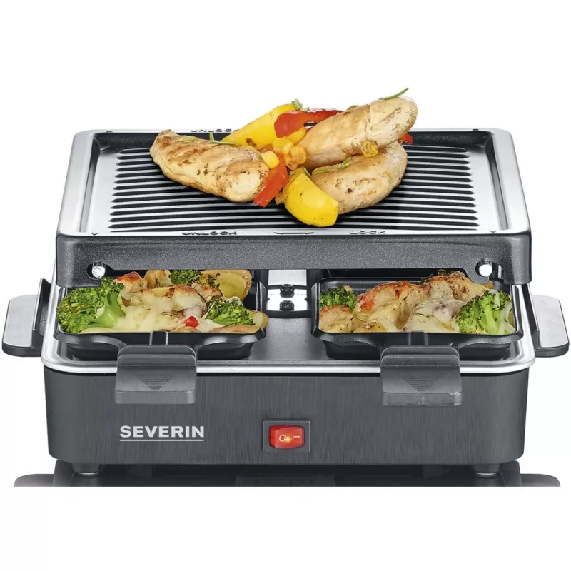 Severin Mini Raclette Grill 4 Small Non-Stick Pans 600 W