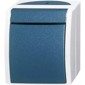 BUSCH JAEGER 2601/2 W-53 - 1P - Green - Grey - 250 V - 74 mm - 55 mm - 83 mm