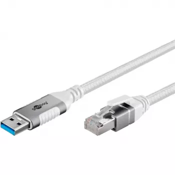 Goobay 74157 - Network Adapter Cable USB 3.0 Type A Gigabit Ethernet 1 m - Network Card - 1.000 Mbps (74157)