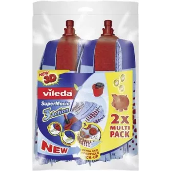 Floor mop pack VILEDA SuperMocio 3x Action, 2-piece multi pack, model 122615