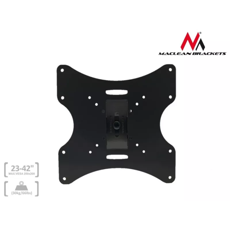 Maclean MC-501A Universal Wall TV Bracket 23-42 uo to 30kg vesa 200x200 Black