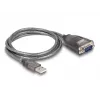 DeLOCK 61400 cable gender changer USB A RS-232 Black