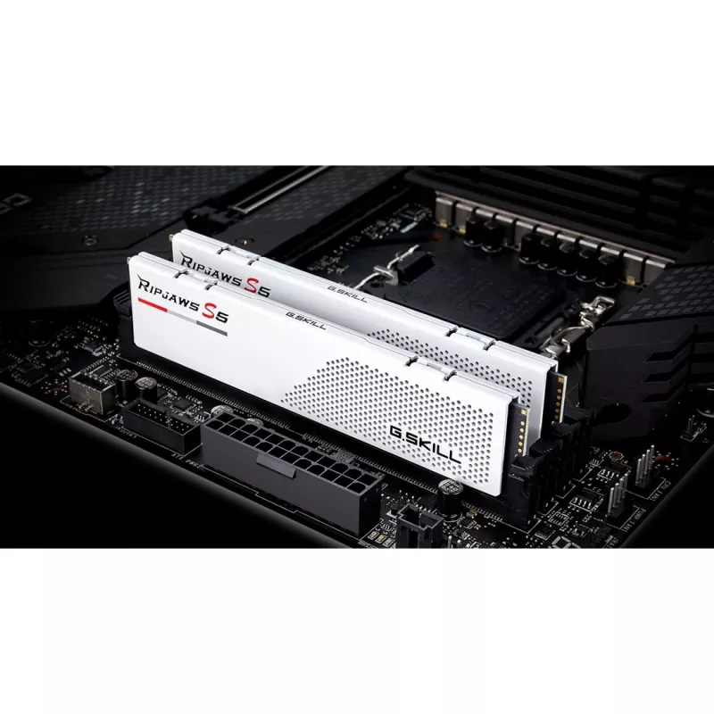 DIMM 64 GB DDR5-5600 (2x 32 GB) Dual-Kit, Memory White, F5-5600J3636D32GX2-RS5W, Ripjaws S5, INTEL XMP