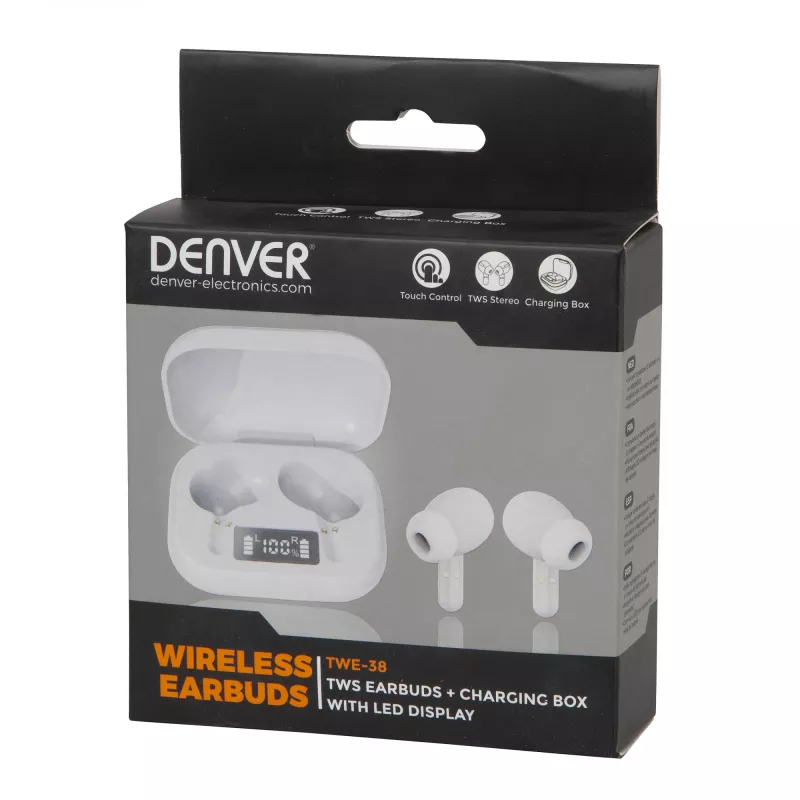 Denver TWS TWS Earbuds TWE-38 White
