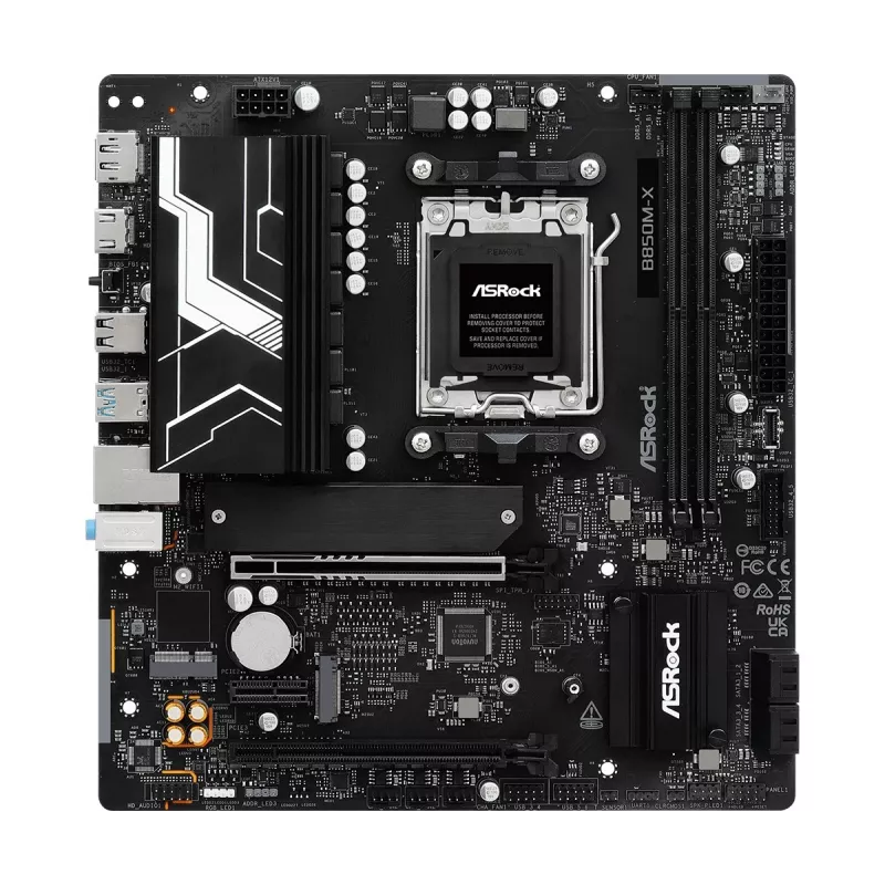 ASRock B850M-X R2.0 AM5 Micro-ATX Motherboard