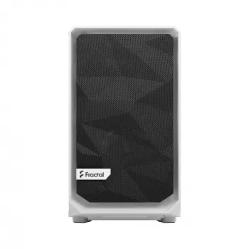 Fractal Design Meshify 2 Nano - Mini-ITX Tower (Tempered Glass) - no power supply (ATX) - White - USB/Audio (FD-C-MES2N-02)