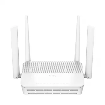 Cudy WR3000P tabletop wireless router Wi‑Fi 6 dual‑band 2.4/5 GHz, 2.5 Gigabit Ethernet, 3 LAN ports, white