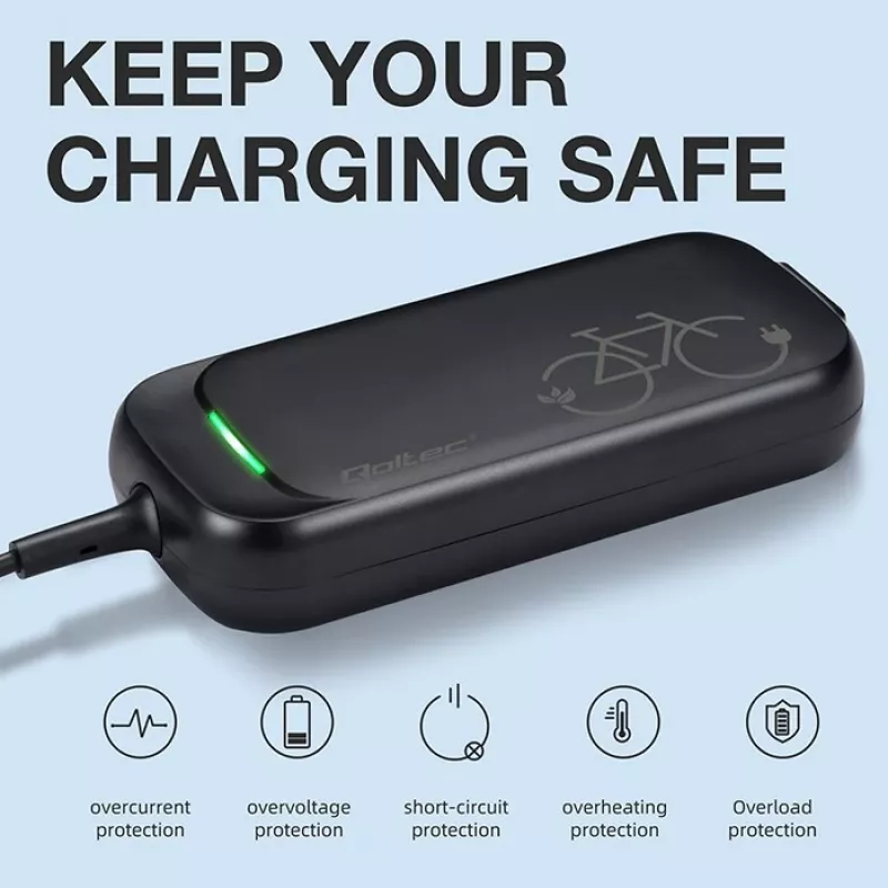 Charger QOLTEC for ebike Bosch 50762 36V/42V 2A