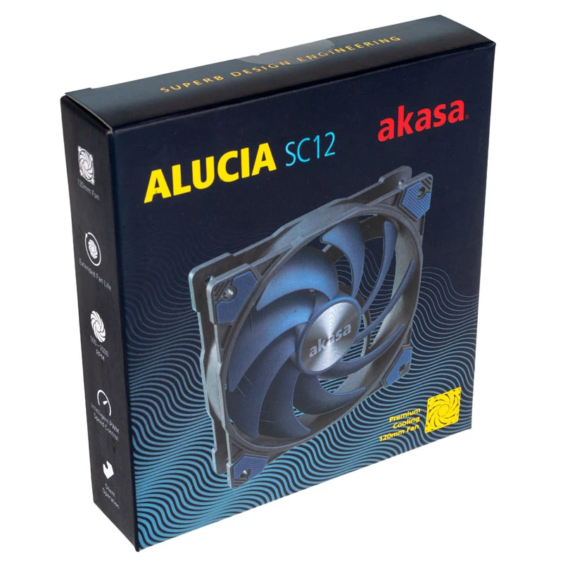 AKASA ALUCIA SC 120mm Case Fan - Blue