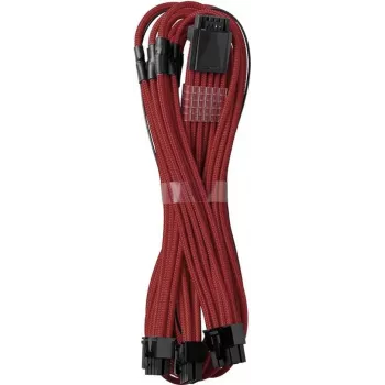 CableMod 12VHPWR to 3× PCIe ModMesh cable 60 cm — CableMod C-Series Pro (Dark Red)