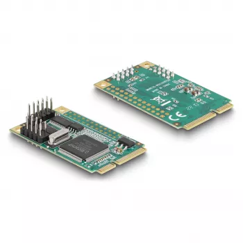 DeLOCK Mini PCIe Card full size to 2 x Serial RS-232 D-Sub 9 pin