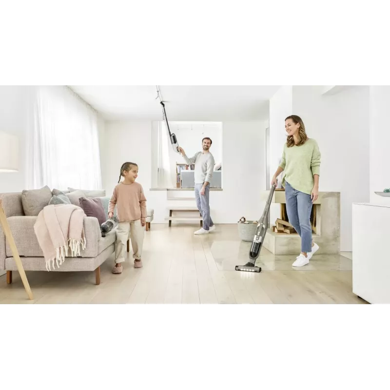 Bosch BBH3ALL23 stick vacuum/electric broom 2-in-1 stick vacuum Battery Dry Bagless 0.4 L Champagne, Metallic