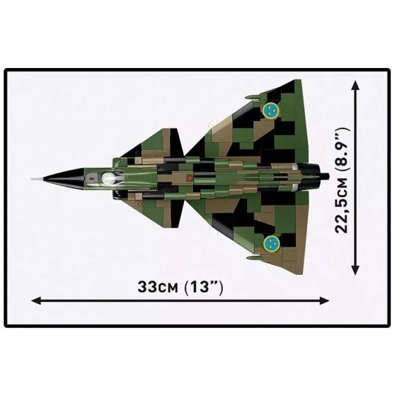 Construction set Cobi Blocks Saab AJS 3 Viggen 911 pcs. model kit, 911 pieces