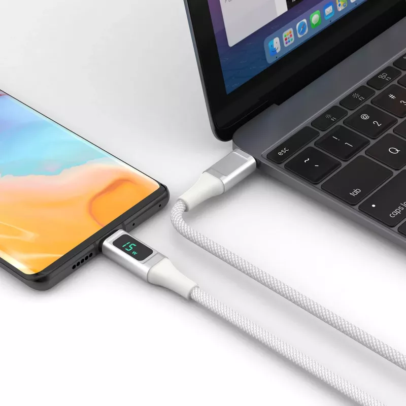 4smarts USB-C auf USB-C Cable DigitCord 100W 1.5m. wei