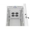 19 inch 32U LANBERG Standing Rack Cabinet 600×800 mm Gray with Glass Door and LCD (Flat Pack)