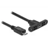 USB Cable DeLOCK 85245 USB 2.0 0.25 m Micro-USB B Black
