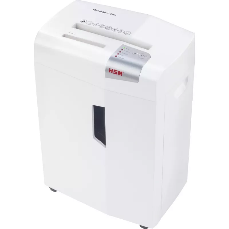 Paper shredder HSM 1033121 particle-cut 2 x 15 mm, 23 cm working width, 26 L basket, white