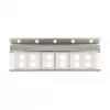 Keystone holder 12-port tiltable for 10 inch and 19 inch rack/wall mounting, DELOCK 67040, metal/plastic, silver, 77×222×27 mm