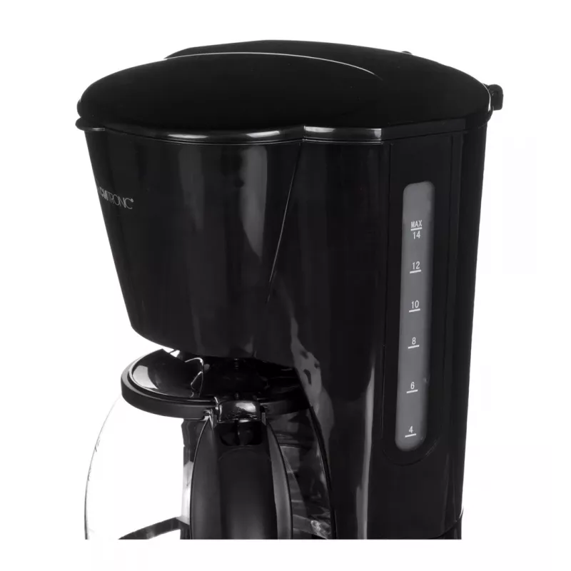 Drip coffee maker CLATRONIC KA 3473, 1.5 L water tank, 14-cup capacity, black