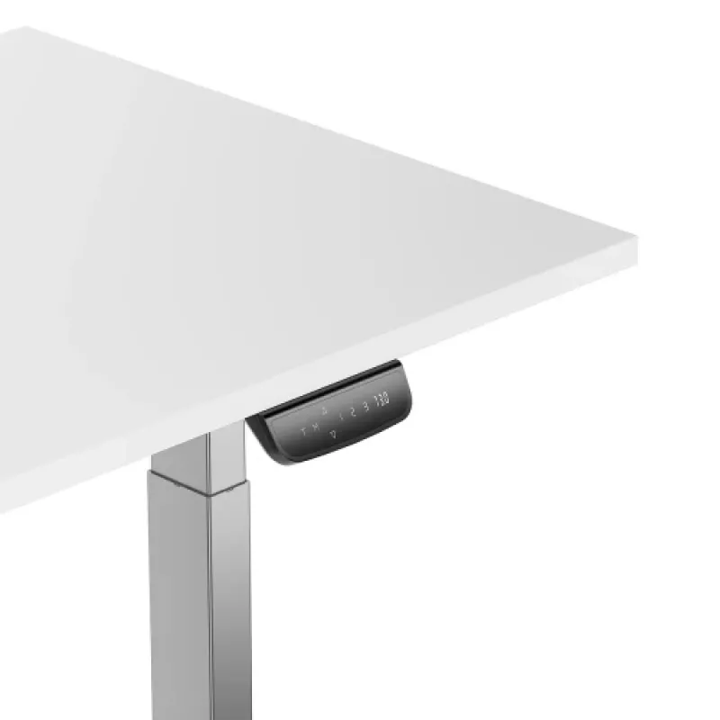 Adjustable Height Table Up Up Bjorn Gray, Table top L White
