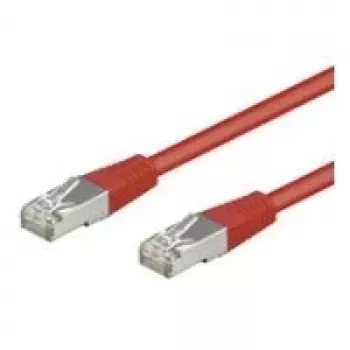 Wentronic Goobay CAT 5e Patch Cable, F/UTP, Red, 5 m - CCA Copper Mix (50154)