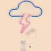 Neon Light MANTA SNL71BL Cloud with Lightning Blue‑Pink – decorative LED neon sign