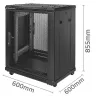 19-inch rack cabinet QOLTEC 54519 15U — network/server enclosure, 15U height, 19 inch mounting