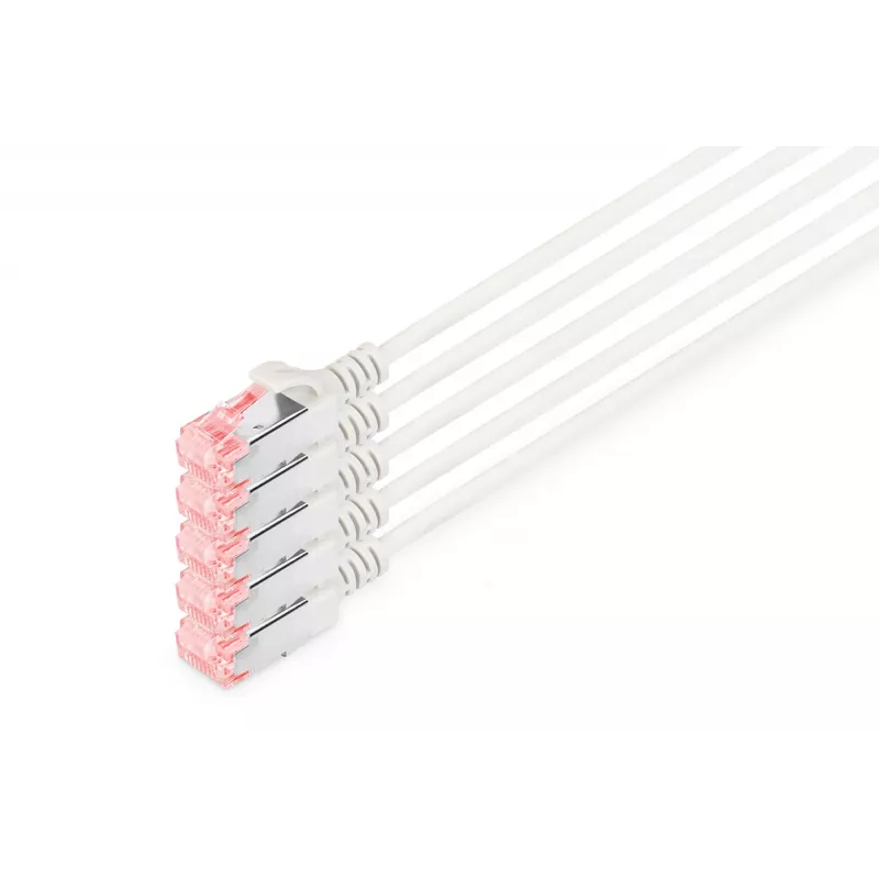 Network Cable Digitus CAT 6 U/FTP Slim patch cord RJ-45 Cat6 10m Grey