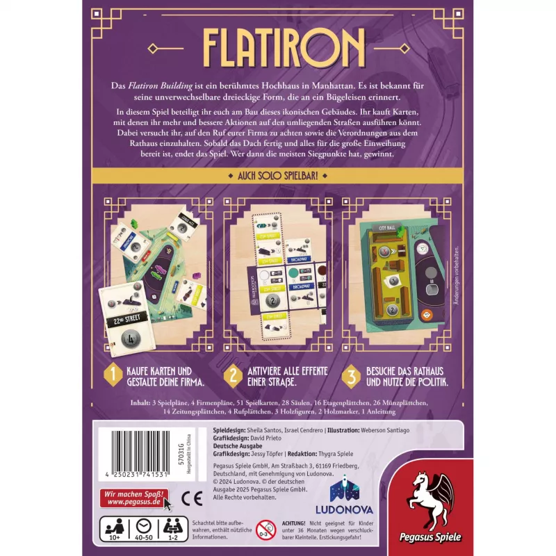 Flatiron, Board Game
