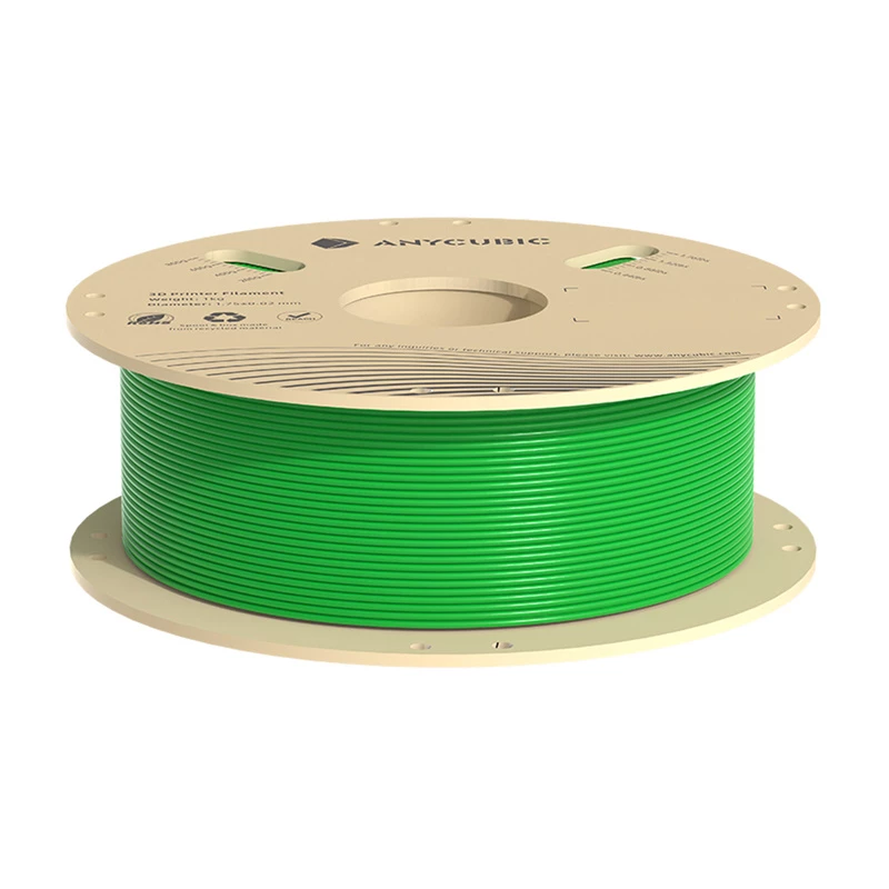 PLA filament spool 1 kg AnyCubic Green for 1.75 mm FDM 3D printers
