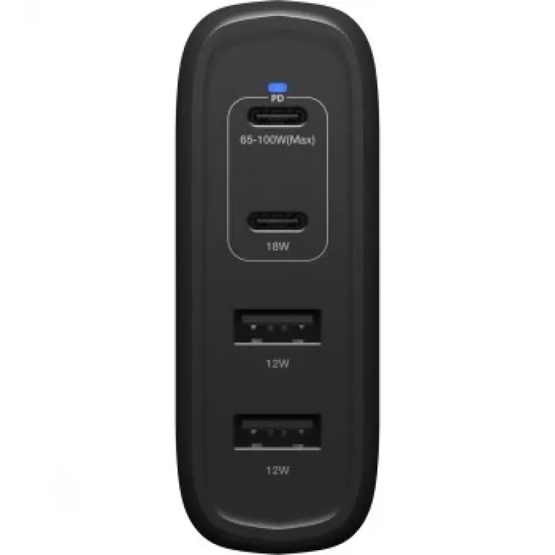 Wall charger OTTERBOX 78-81343 100W GaN with 2× USB-C and 2× USB-A ports
