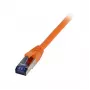 Patch cable RJ45 - CAT6A 500Mhz - 0.5m - orange - S-STP(S/FTP) - TPE/LSZH(Superflex) - AWG26 - Syner