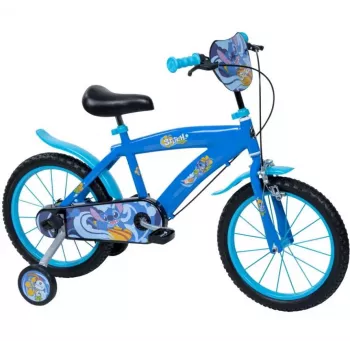 Children's bike HUFFY Disney Stitch 16-inch with training wheels, coaster brake