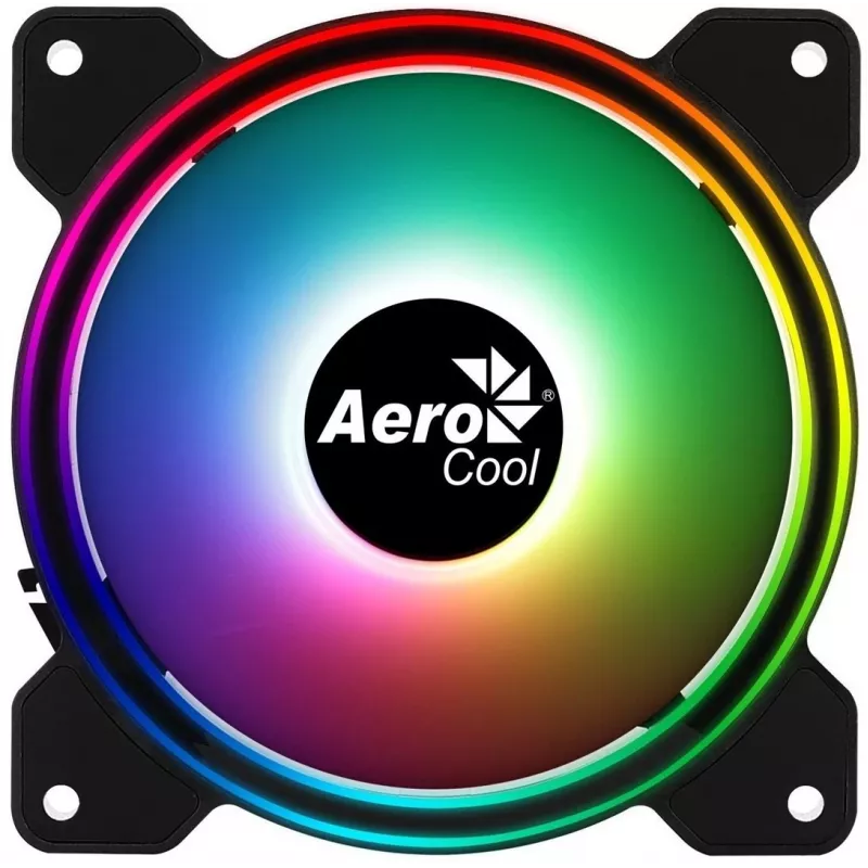 AEROCOOL 120mm case fan Saturn 12F ARGB, 120x25 mm, 12 V, PWM, 1000 RPM, 35.8 CFM, 19.6 dB