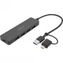 USB Hub, Digitus, DA-70235, 4-Port, USB 3.2 Gen 1, Type-A and Type-C, 12000 Mbit/s