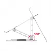 Laptop stand Unitek OT180SL01 Aluminium for 25.4–40.6 cm (10 inch–16 inch) screens, 360° swivel, 0–180° tilt