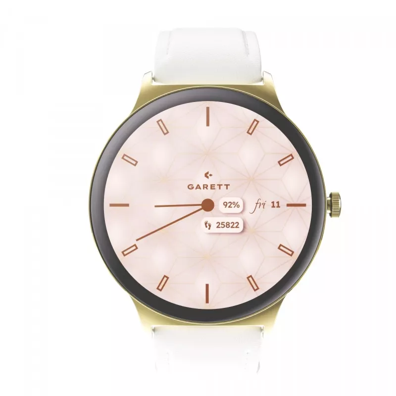 Smartwatch Garett Verona 2 Gold Steel with Bluetooth and Heart Rate Monitor