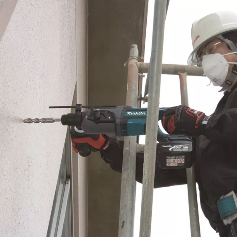 Makita Rotary Hammer Drill With Forging Option 18V 2J Without Batteries And Charger DHR241Z