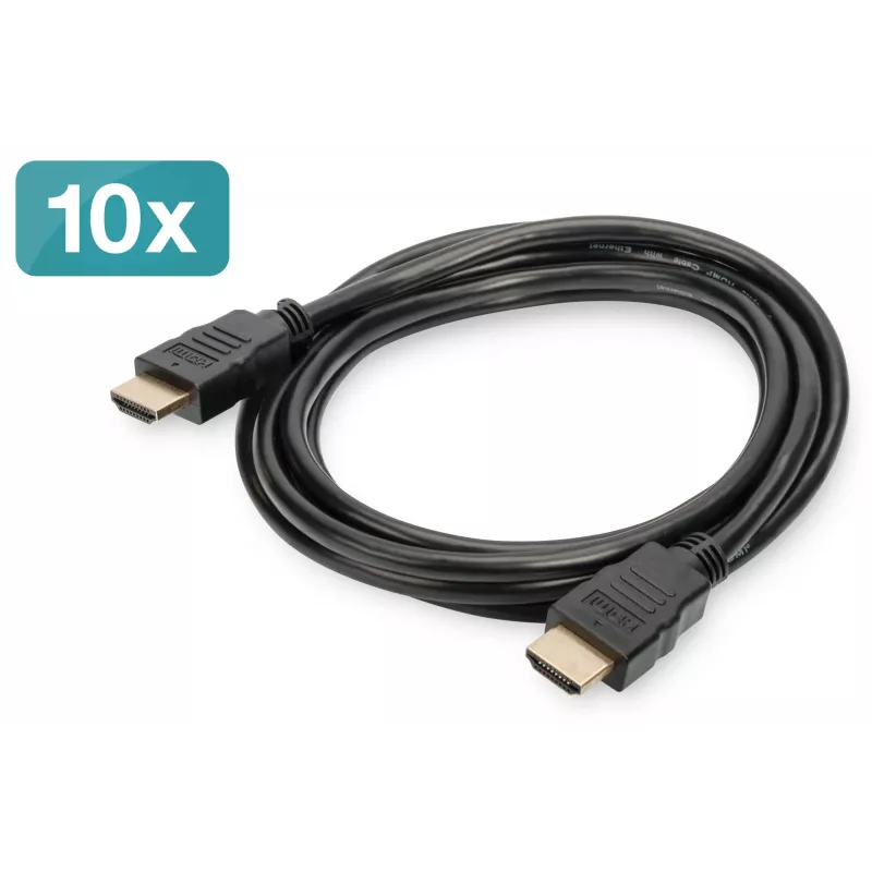 HDMI Cable Digitus AK-990920-020-S 2m Pack of 10