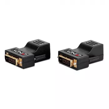 Lindy 70m Cat.6 DVI-D Single Link Extender, 1920 x 1200 pixels, Black